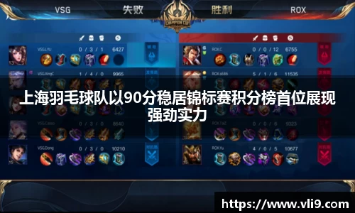 上海羽毛球队以90分稳居锦标赛积分榜首位展现强劲实力